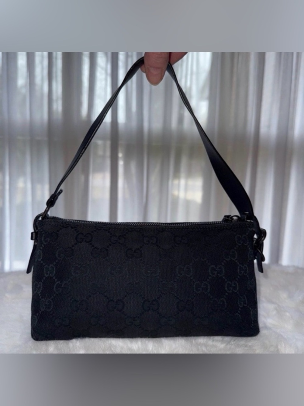 Gucci Black Canvas Pochette